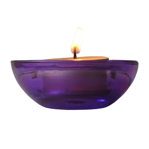 Aromatic T-Light Candle With Glass Holder
