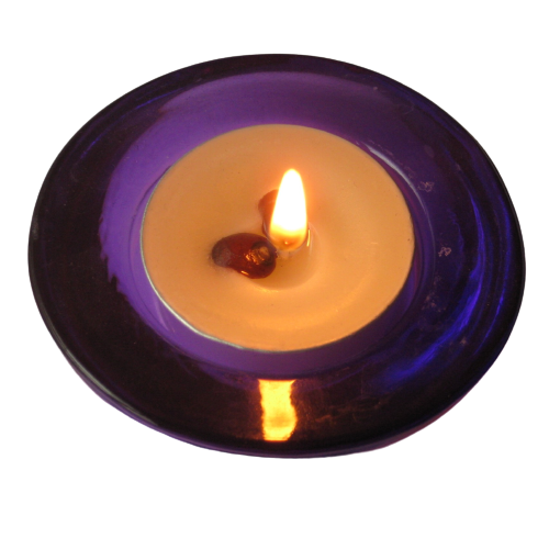 Aromatic T-Light Candle With Glass Holder