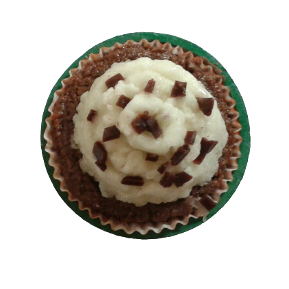 Aromatic cup cake chocolate candle