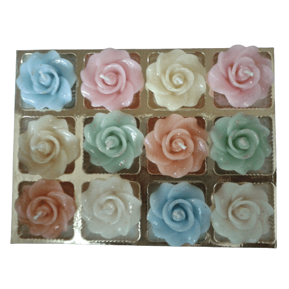 Aromatic Rose Candles - Pack Of 6