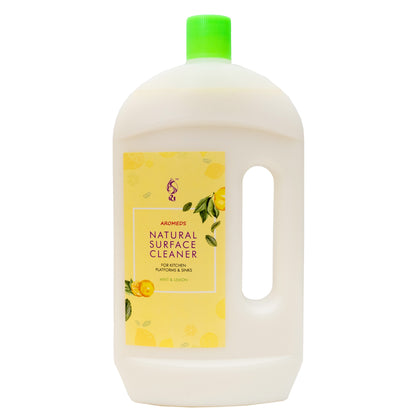 Aromeds Natural Floor Cleaner - Mint & Lemon - 1 Liter (Pack Of 2)