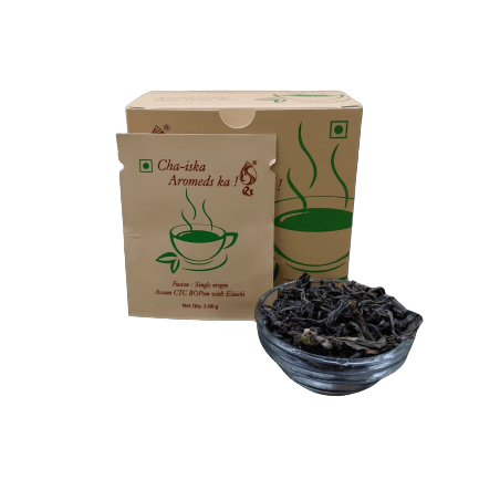 Aromeds Cha-iska Detox Green Tea- CTC Elaichi - Pack Of 15 Tea Bags