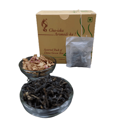 Aromeds Cha-iska Detox Green Tea- Rose - Pack Of 15 Tea Bags