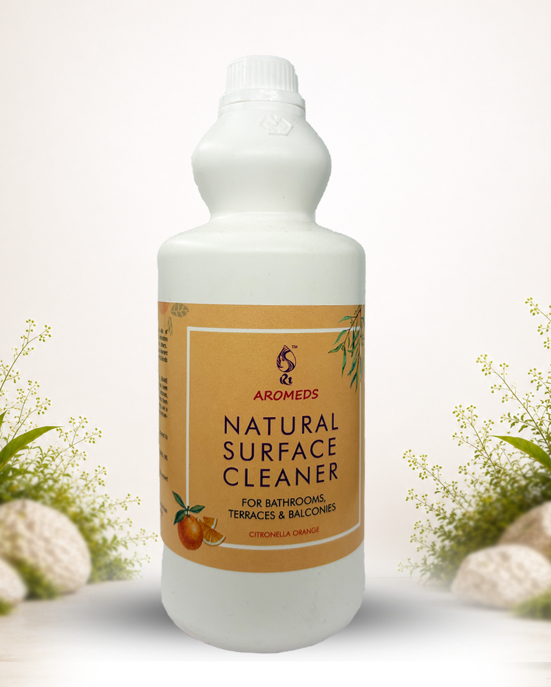 Aromeds natural floor cleaner with citronella and orange 1L x 2 bottles
